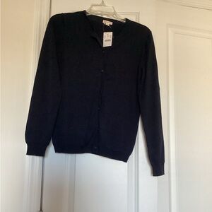Crewcuts girls navy cardigan NWT